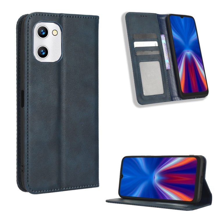 Magnetic Buckle Retro Texture Leather Phone Case, For UMIDIGI C1, For UMIDIGI F3 5G / 4G / F3S / F3 SE, For UMIDIGI Power 7 / Power 7S, For ZTE Blade A52 Lite, For ZTE Blade A72 5G