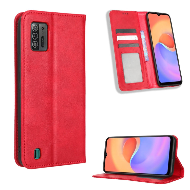 Magnetic Buckle Retro Texture Leather Phone Case, For UMIDIGI C1, For UMIDIGI F3 5G / 4G / F3S / F3 SE, For UMIDIGI Power 7 / Power 7S, For ZTE Blade A52 Lite, For ZTE Blade A72 5G