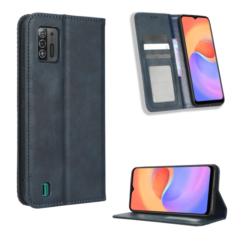 Magnetic Buckle Retro Texture Leather Phone Case, For UMIDIGI C1, For UMIDIGI F3 5G / 4G / F3S / F3 SE, For UMIDIGI Power 7 / Power 7S, For ZTE Blade A52 Lite, For ZTE Blade A72 5G
