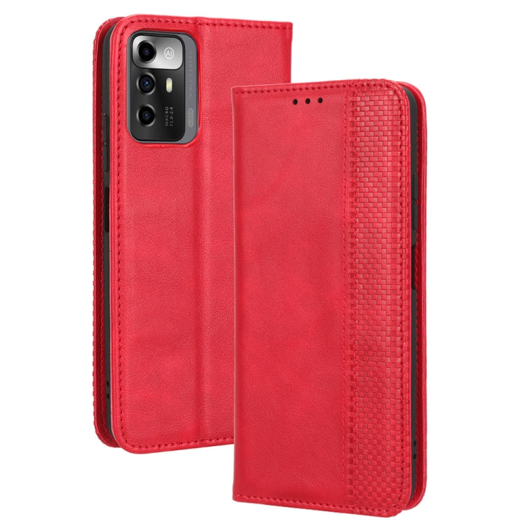 Magnetic Buckle Retro Texture Leather Phone Case, For UMIDIGI C1, For UMIDIGI F3 5G / 4G / F3S / F3 SE, For UMIDIGI Power 7 / Power 7S, For ZTE Blade A52 Lite, For ZTE Blade A72 5G
