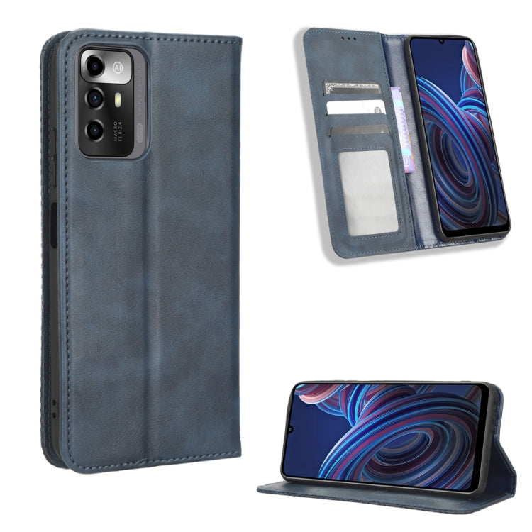 Magnetic Buckle Retro Texture Leather Phone Case, For UMIDIGI C1, For UMIDIGI F3 5G / 4G / F3S / F3 SE, For UMIDIGI Power 7 / Power 7S, For ZTE Blade A52 Lite, For ZTE Blade A72 5G