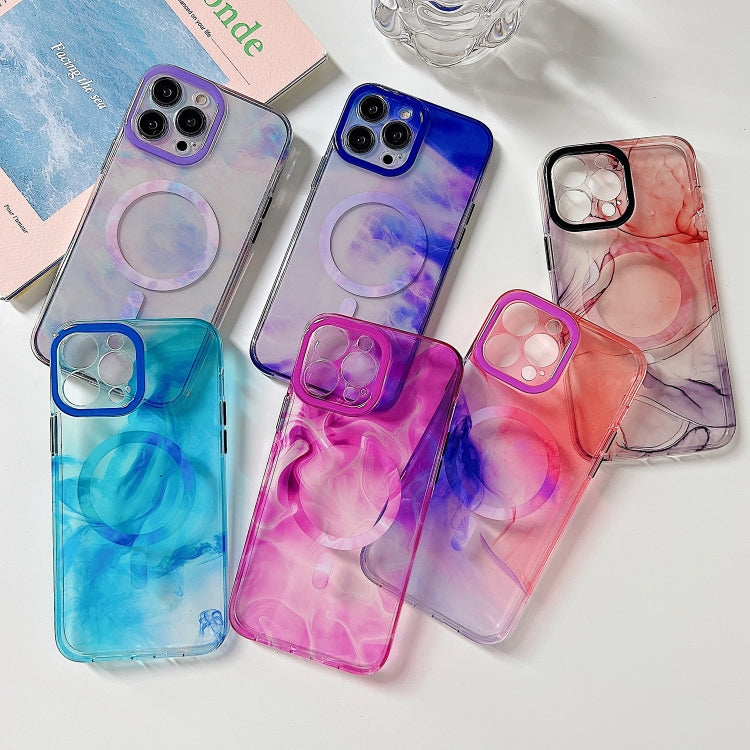 Marble Dual-side Laminating Magsafe Phone Case, For iPhone 14, For iPhone 14 Plus, For iPhone 14 Pro, For iPhone 14 Pro Max