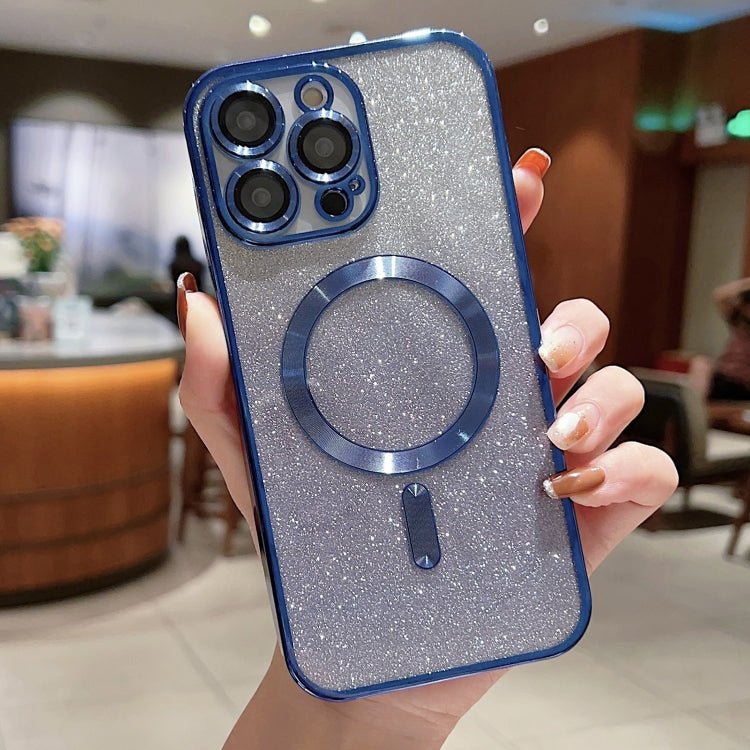 Electroplating Magsafe Gradient Glitter Powder Phone Case, For iPhone 11