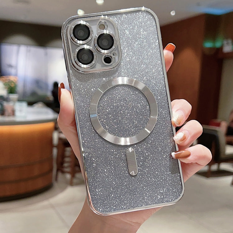 Electroplating Magsafe Gradient Glitter Powder Phone Case, For iPhone 11