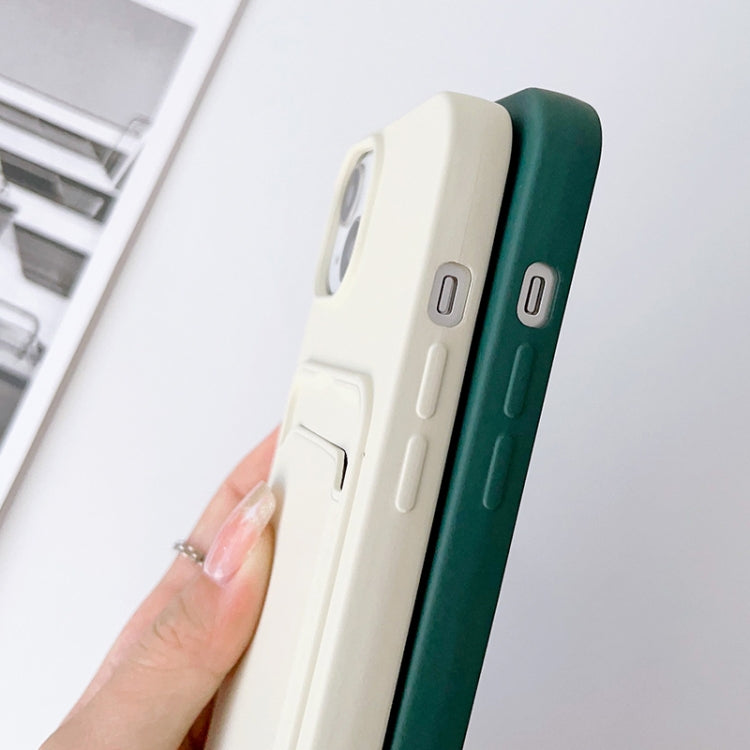 Crossbody Lanyard Elastic Silicone Card Holder Phone Case, For iPhone 12