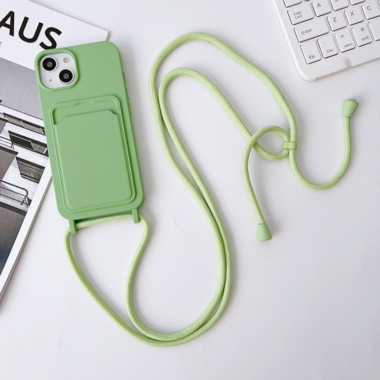Crossbody Lanyard Elastic Silicone Card Holder Phone Case, For iPhone 12 Pro Max