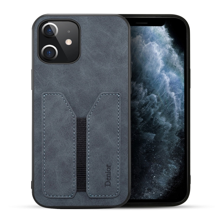 Denior DV Elastic Card PU Back Cover Phone Case, For iPhone 13 Pro, For iPhone 13 Pro Max, For iPhone 12 mini, For iPhone 12 / 12 Pro, For iPhone 12 Pro Max, For iPhone 11