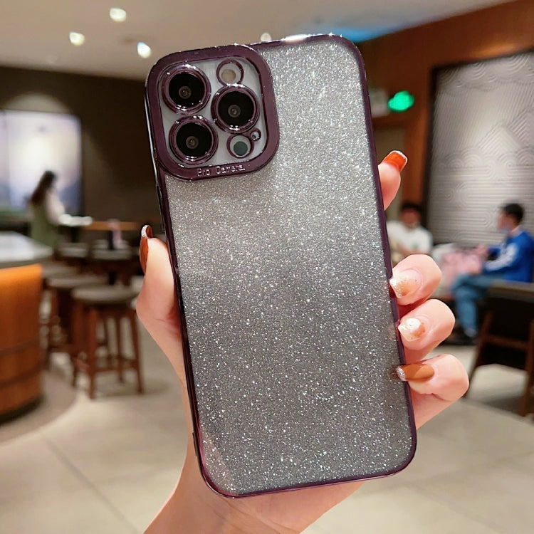 High Transparent Gradient Color Glitter TPU Phone Case, For iPhone 11, For iPhone XS Max