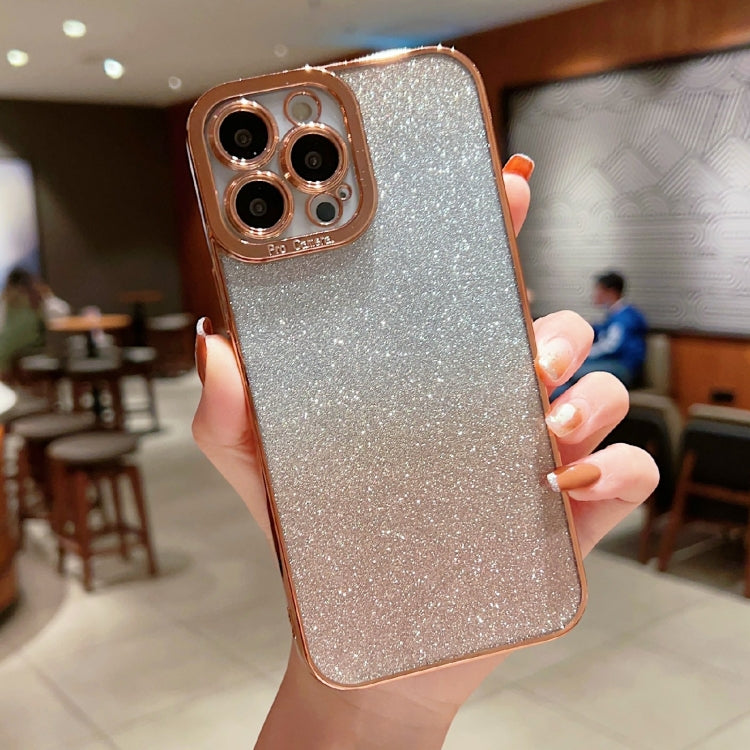 High Transparent Gradient Color Glitter TPU Phone Case, For iPhone 11, For iPhone XS Max