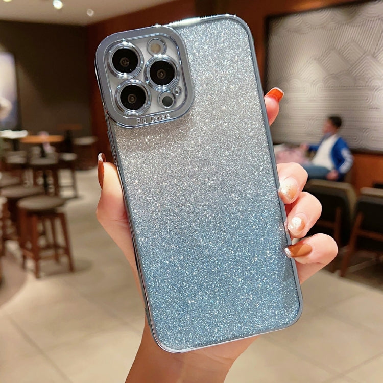 High Transparent Gradient Color Glitter TPU Phone Case, For iPhone 11, For iPhone XS Max