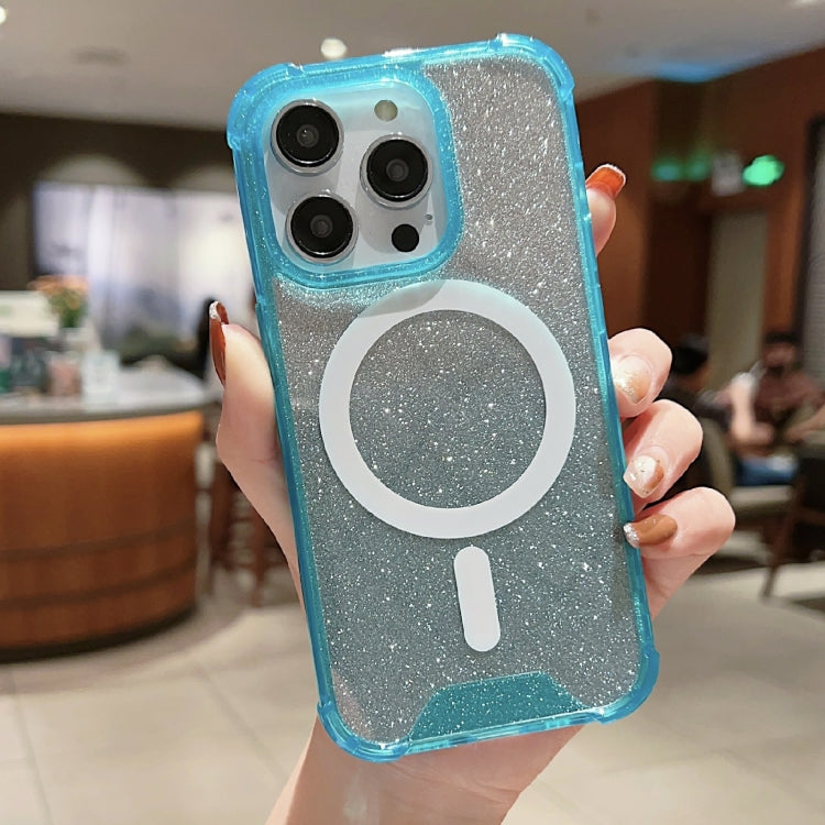 MagSafe Gradient Color Glitter Acrylic Shockproof Phone Case, For iPhone 14, For iPhone 13 Pro Max, For iPhone 13 Pro