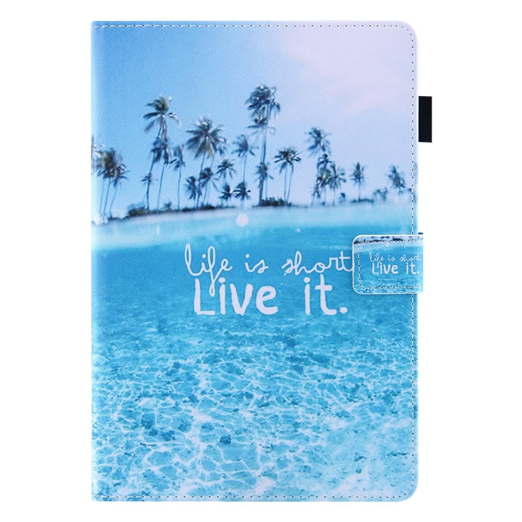 Colored Drawing Leather Smart Tablet Case, For iPad 10th Gen 10.9 2022