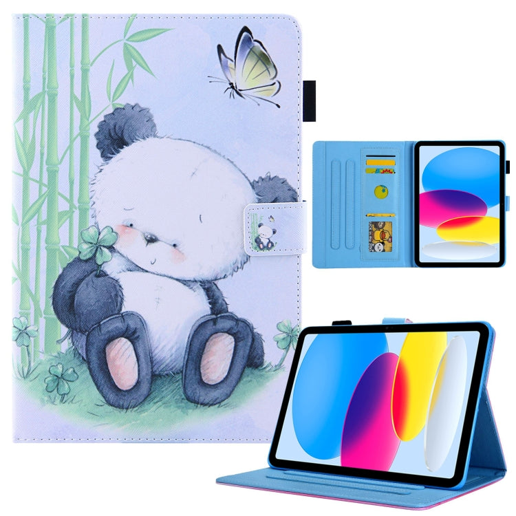 Colored Drawing Leather Smart Tablet Case, For iPad 10th Gen 10.9 2022
