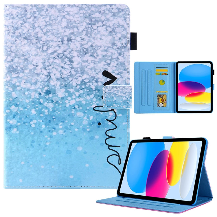 Colored Drawing Leather Smart Tablet Case, For iPad 10th Gen 10.9 2022