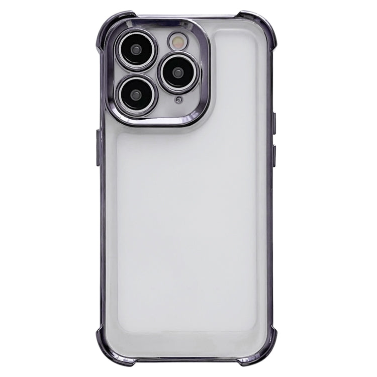 Electroplating Four-corner Shockproof Space Phone Case, For iPhone 15 Pro Max, For iPhone 15 Pro, For iPhone 15 Plus, For iPhone 15