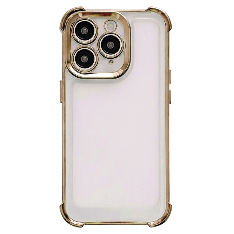 Electroplating Four-corner Shockproof Space Phone Case, For iPhone 15 Pro Max, For iPhone 15 Pro, For iPhone 15 Plus, For iPhone 15