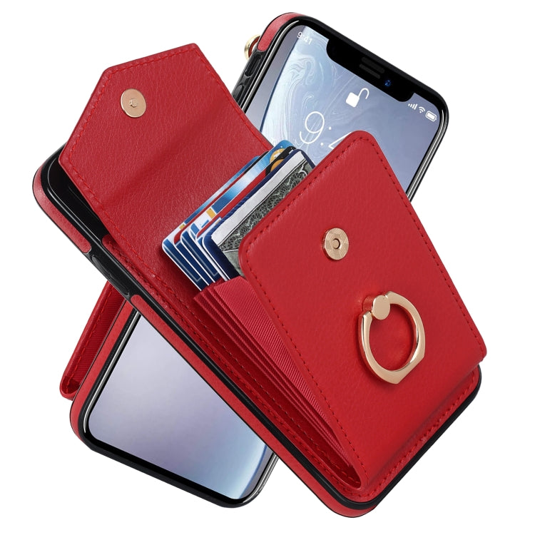 Ring Holder RFID Card Slot Phone Case, For iPhone XR, For iPhone XS Max, For Samsung Galaxy A33 5G, For Samsung Galaxy A51 5G