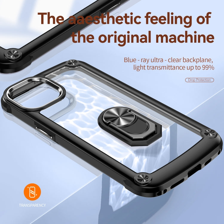 TPU + PC Lens Protection Phone Case with Ring Holder, For iPhone 11, For iPhone 11 Pro, For iPhone 11 Pro Max, For iPhone XS / X