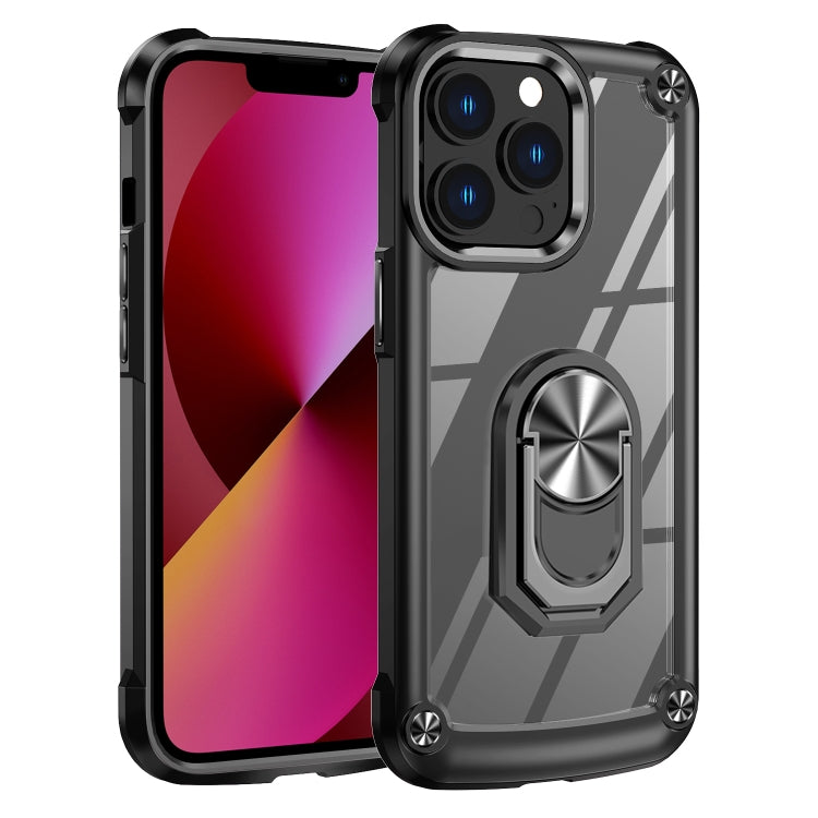 TPU + PC Lens Protection Phone Case with Ring Holder, For iPhone 11, For iPhone 11 Pro, For iPhone 11 Pro Max, For iPhone XS / X