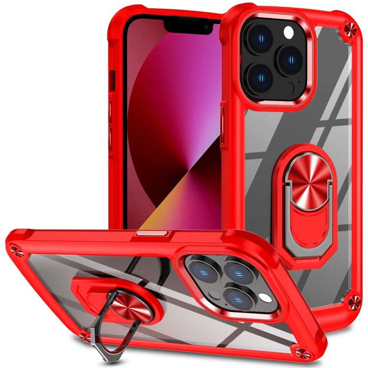 TPU + PC Lens Protection Phone Case with Ring Holder, For iPhone 11, For iPhone 11 Pro, For iPhone 11 Pro Max, For iPhone XS / X