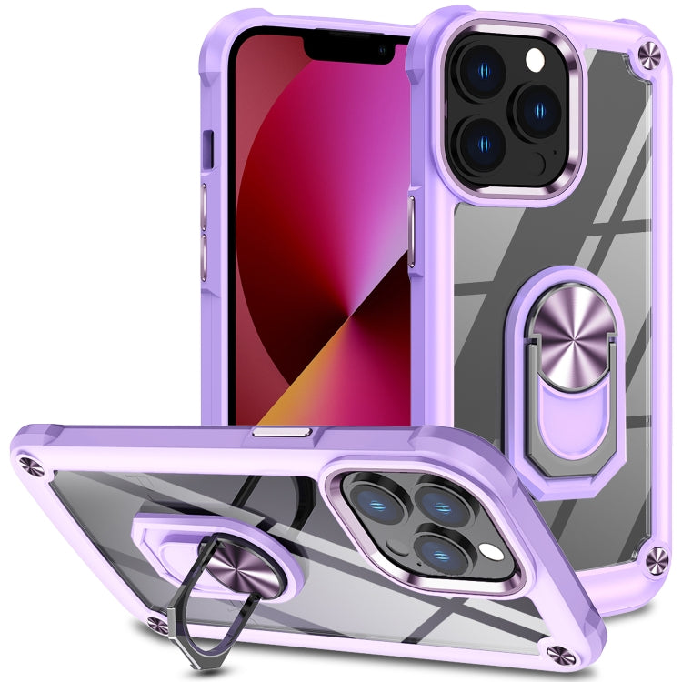 TPU + PC Lens Protection Phone Case with Ring Holder, For iPhone 11, For iPhone 11 Pro, For iPhone 11 Pro Max, For iPhone XS / X