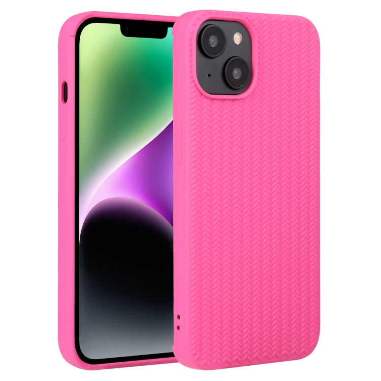Weave Texture Silicone Phone Case, For iPhone 14, For iPhone 14 Plus