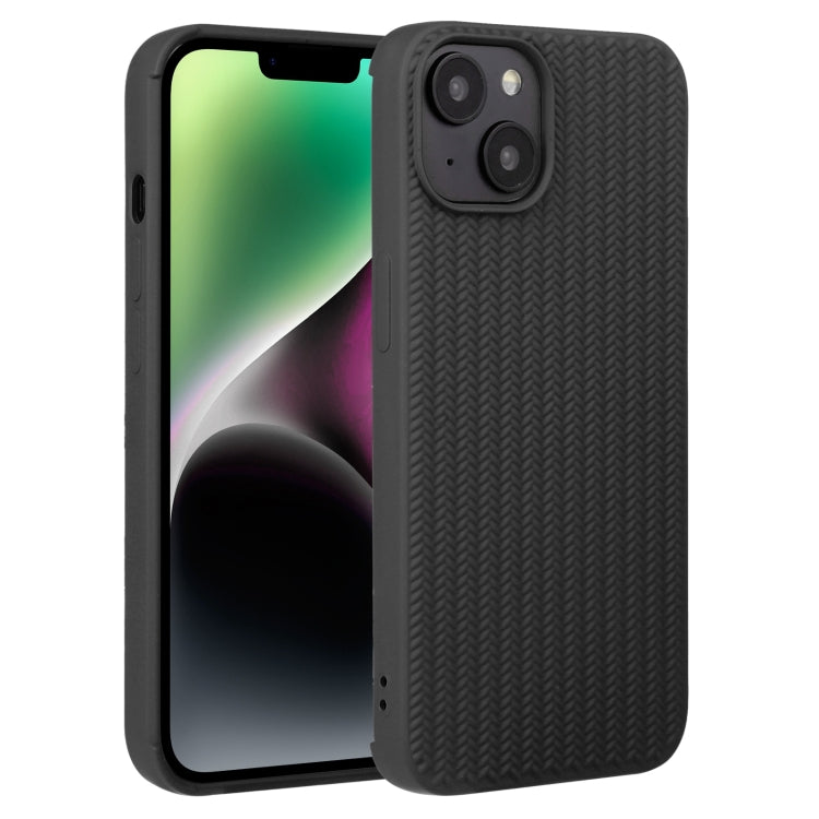 Weave Texture Silicone Phone Case, For iPhone 14, For iPhone 14 Plus