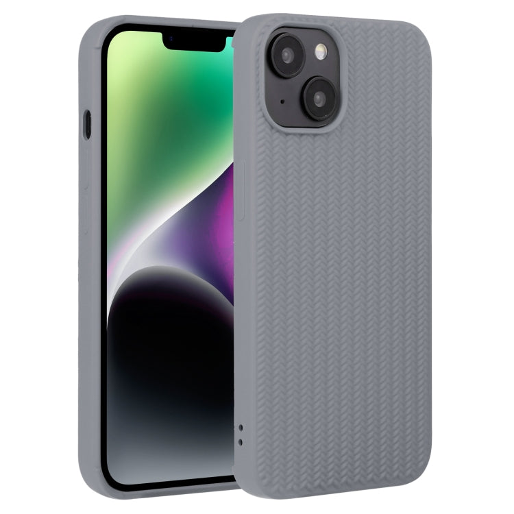 Weave Texture Silicone Phone Case, For iPhone 14, For iPhone 14 Plus