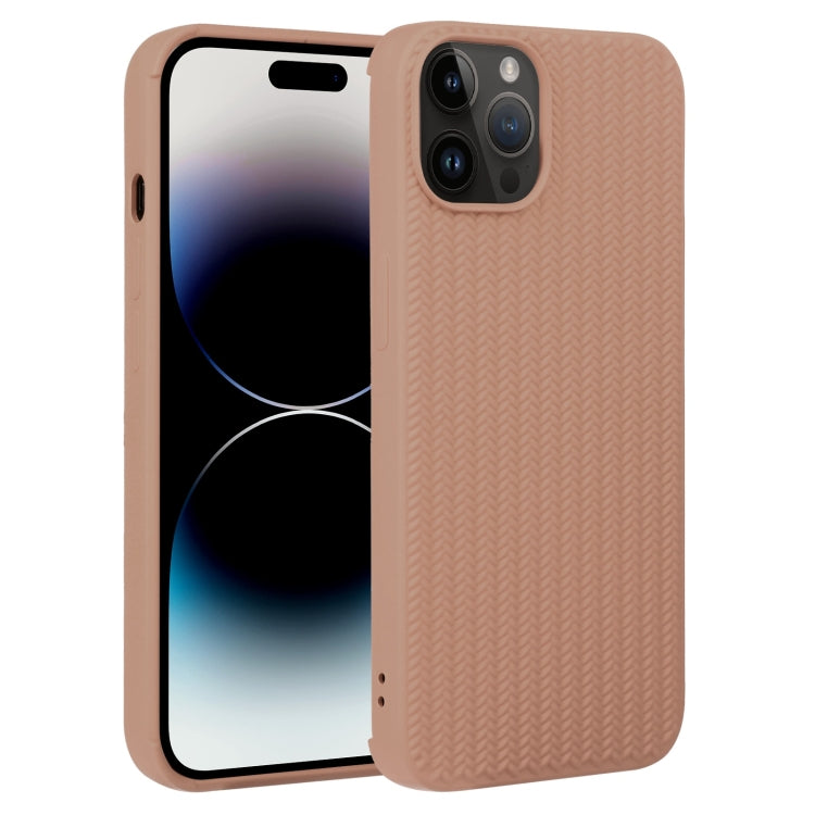 Weave Texture Silicone Phone Case, For iPhone 14 Pro, For iPhone 14 Pro Max