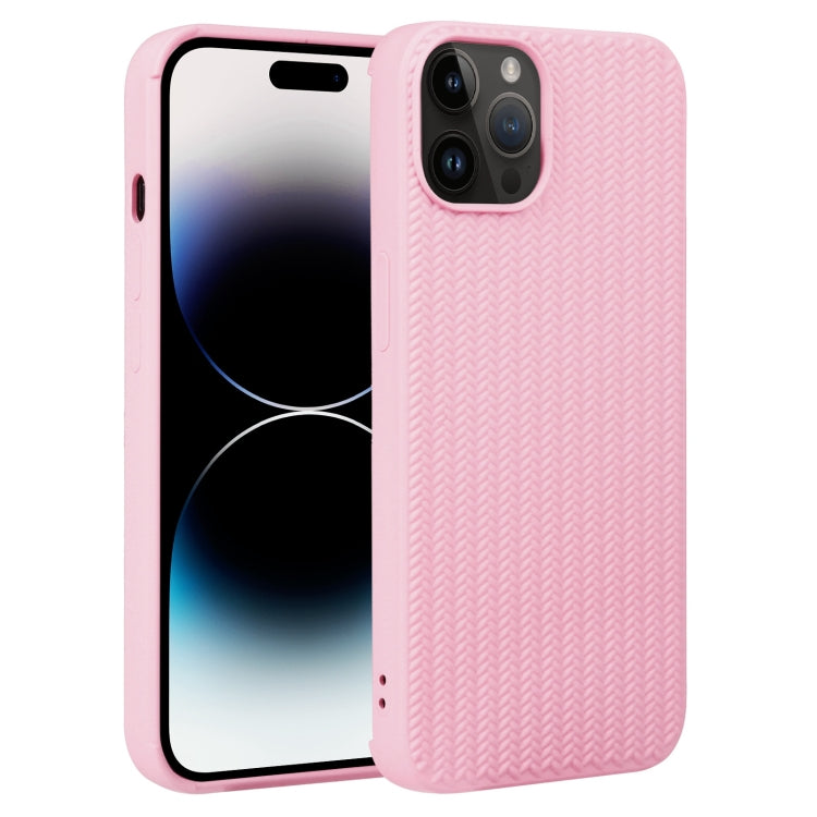 Weave Texture Silicone Phone Case, For iPhone 14 Pro, For iPhone 14 Pro Max