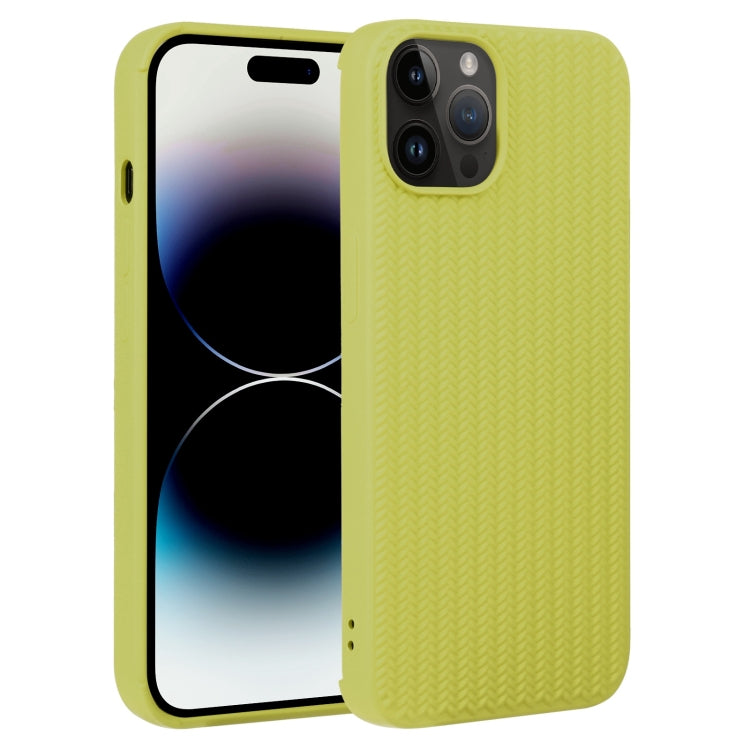 Weave Texture Silicone Phone Case, For iPhone 14 Pro, For iPhone 14 Pro Max