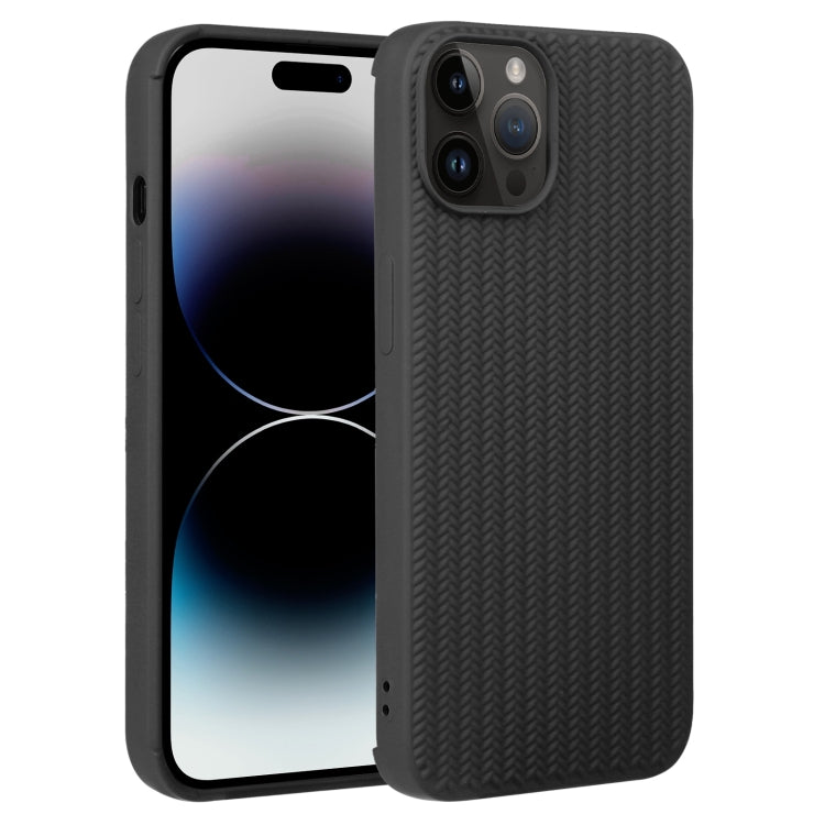 Weave Texture Silicone Phone Case, For iPhone 14 Pro, For iPhone 14 Pro Max