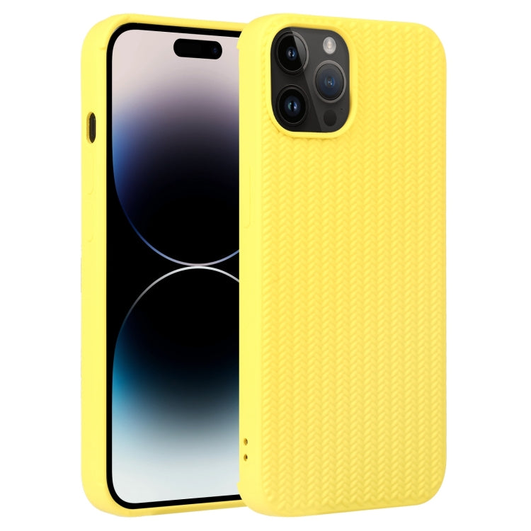 Weave Texture Silicone Phone Case, For iPhone 14 Pro, For iPhone 14 Pro Max