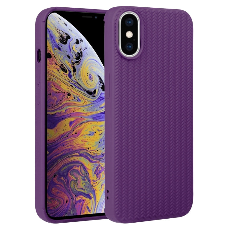 Weave Texture Silicone Phone Case, For iPhone XS Max, For iPhone SE 2022 / SE 2020 / 7 / 8