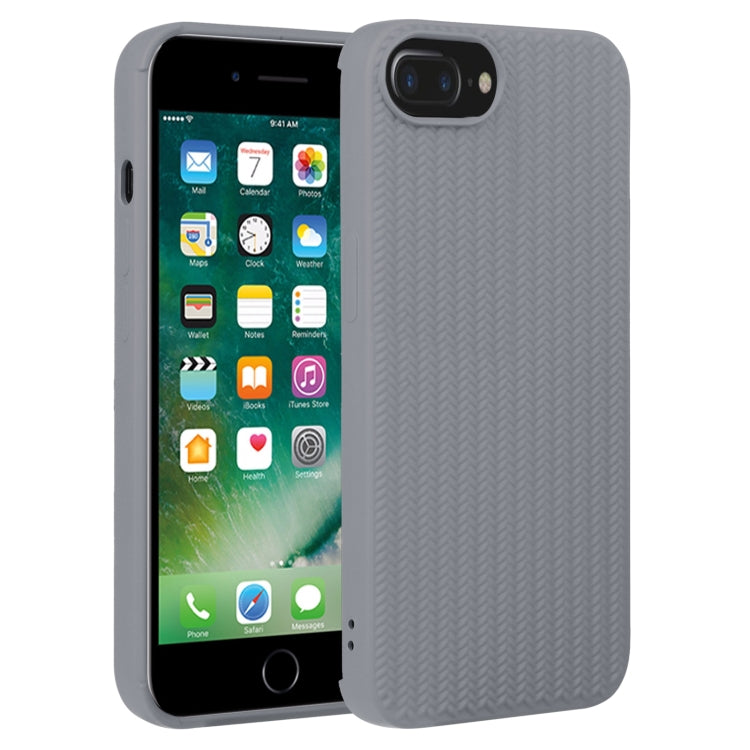 Weave Texture Silicone Phone Case, For iPhone 7 Plus / 8 Plus