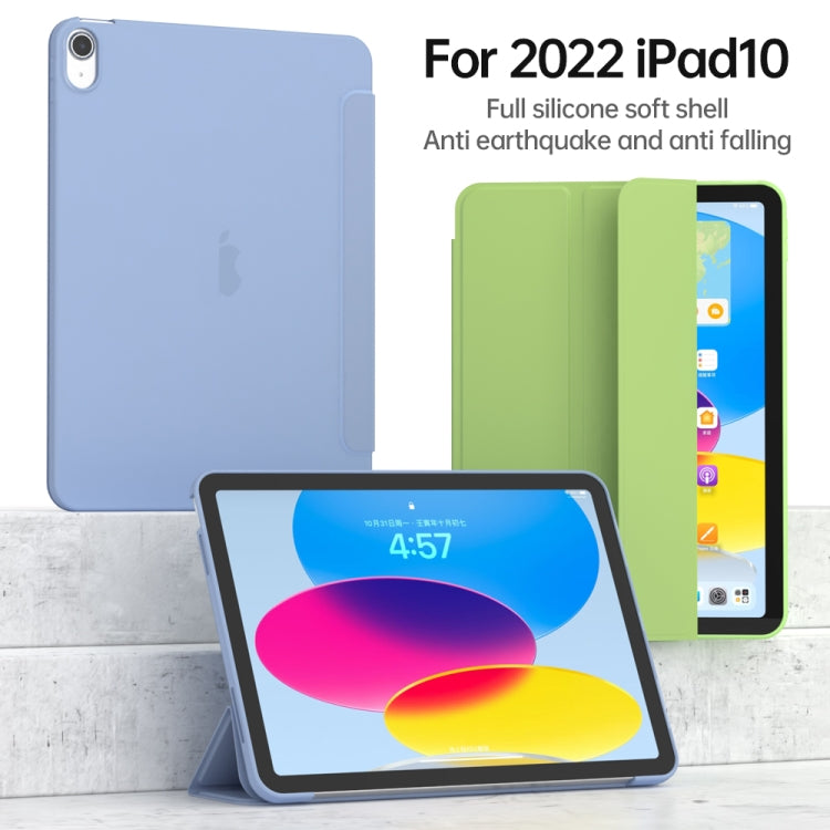 3-fold TPU Leather Smart Tablet Case, For iPad 10th Gen 10.9 2022