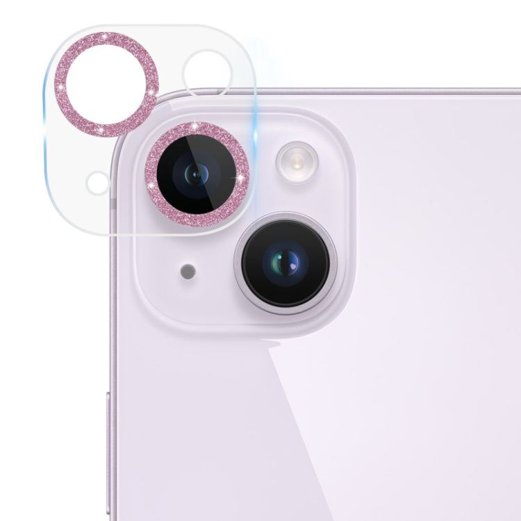 Tempered Glass Glitter CD Texture Back Camera Film, For iPhone 14 / 14 Plus (1 PC), For iPhone 14 Pro Max / 14 Pro (1 PC)