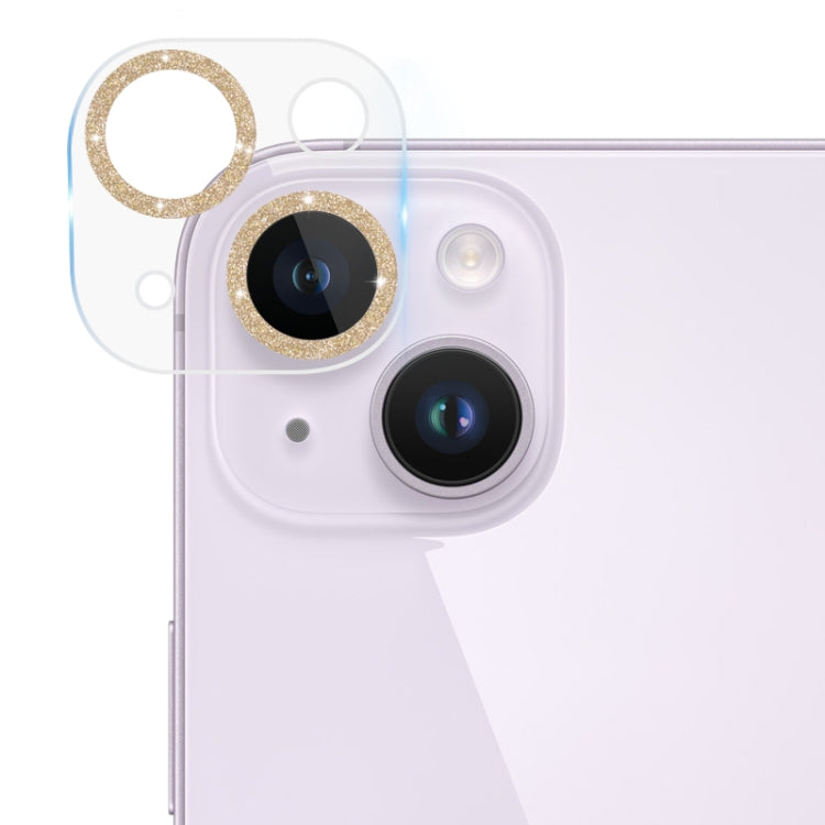 Tempered Glass Glitter CD Texture Back Camera Film, For iPhone 14 / 14 Plus (1 PC), For iPhone 14 Pro Max / 14 Pro (1 PC)