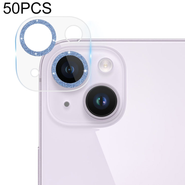 50pcs Tempered Glass Glitter CD Texture Back Camera Film