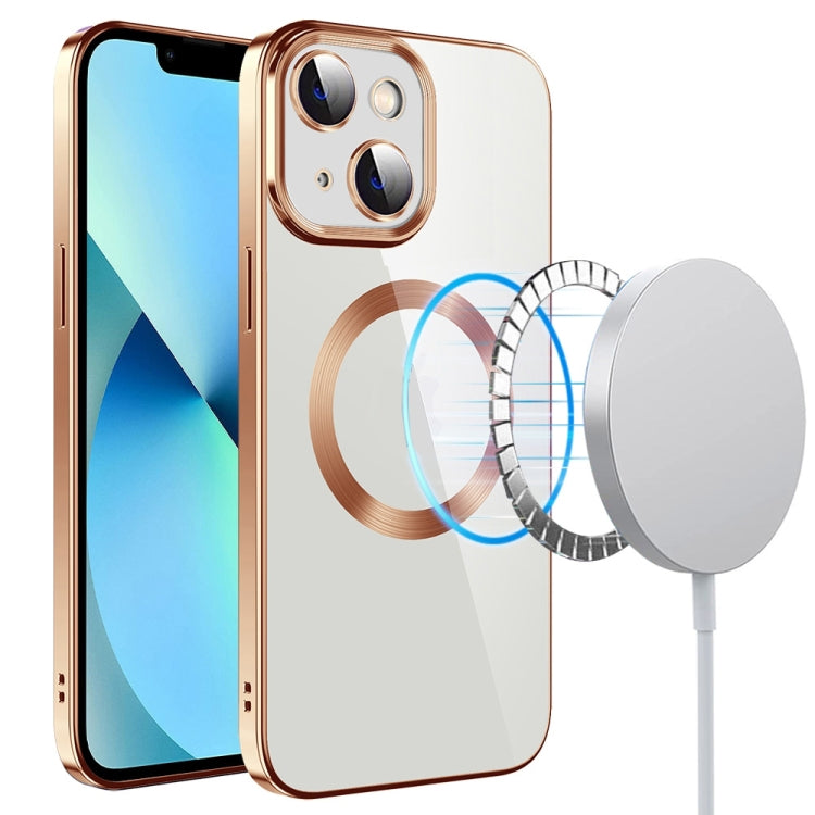 Electroplating MagSafe TPU Phone Case with Lens Film, For iPhone 14, For iPhone 14 Pro, For iPhone 14 Plus