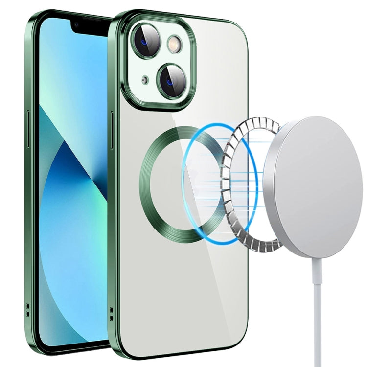 Electroplating MagSafe TPU Phone Case with Lens Film, For iPhone 14, For iPhone 14 Pro, For iPhone 14 Plus