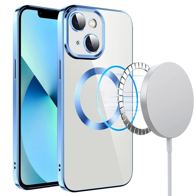 Electroplating MagSafe TPU Phone Case with Lens Film, For iPhone 14, For iPhone 14 Pro, For iPhone 14 Plus