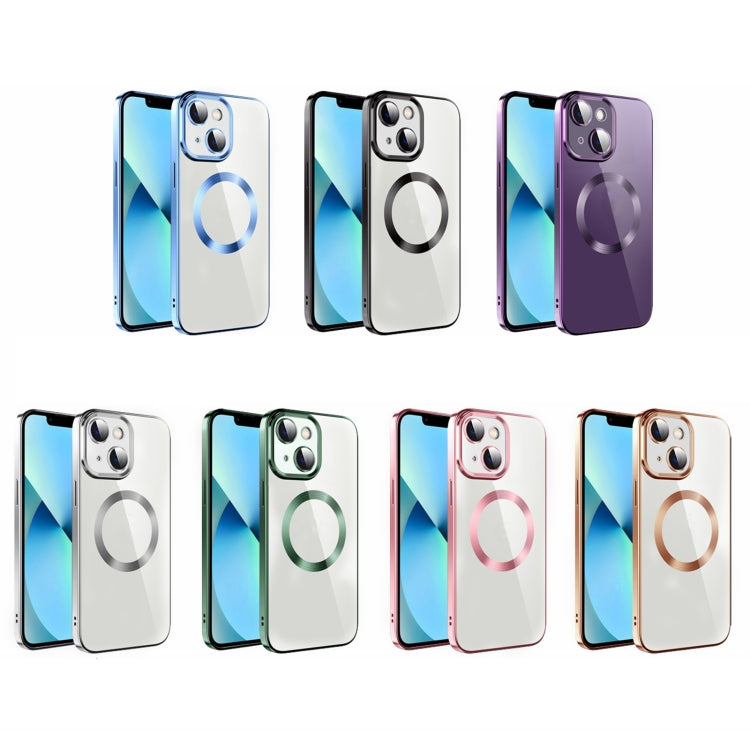 Electroplating MagSafe TPU Phone Case with Lens Film, For iPhone 14, For iPhone 14 Pro, For iPhone 14 Plus