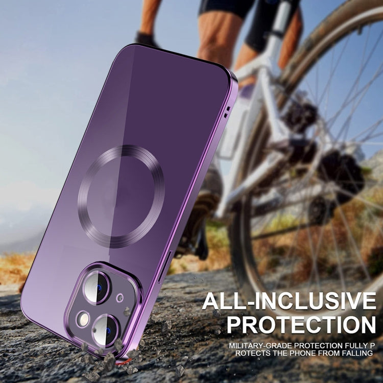 Electroplating MagSafe TPU Phone Case with Lens Film, For iPhone 14, For iPhone 14 Pro, For iPhone 14 Plus