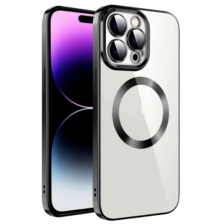 Electroplating MagSafe TPU Phone Case with Lens Film, For iPhone 14, For iPhone 14 Pro, For iPhone 14 Plus
