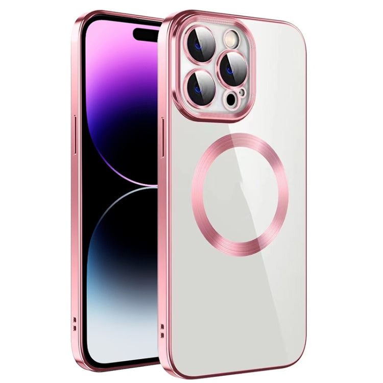 Electroplating MagSafe TPU Phone Case with Lens Film, For iPhone 14, For iPhone 14 Pro, For iPhone 14 Plus