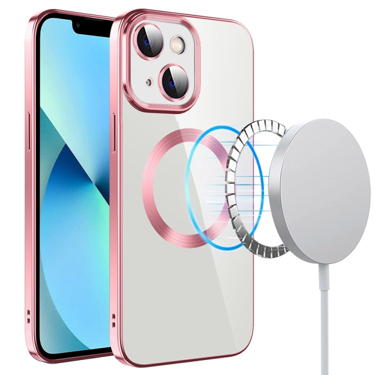 Electroplating MagSafe TPU Phone Case with Lens Film, For iPhone 14, For iPhone 14 Pro, For iPhone 14 Plus