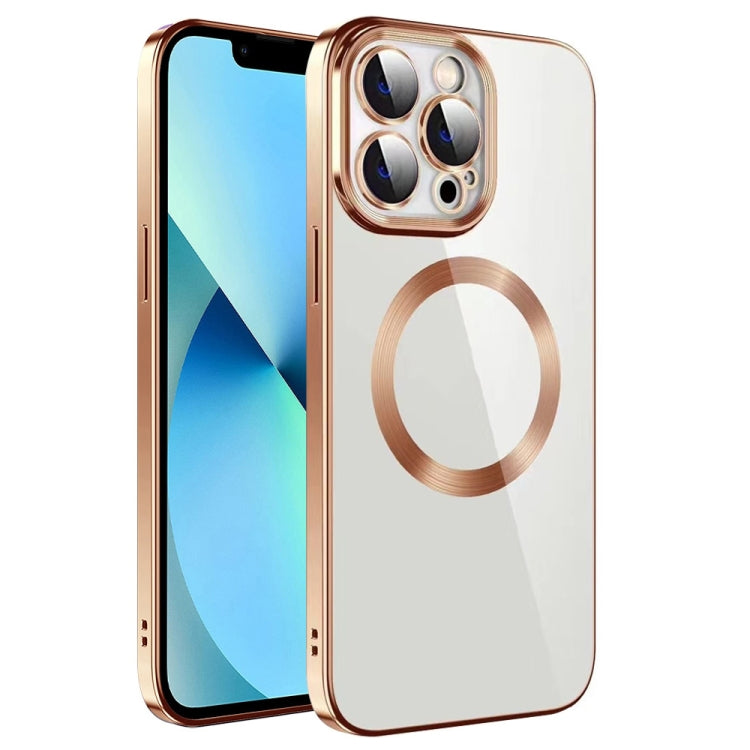 Electroplating MagSafe TPU Phone Case with Lens Film, For iPhone 13 Pro Max, For iPhone 12, For iPhone 12 Pro