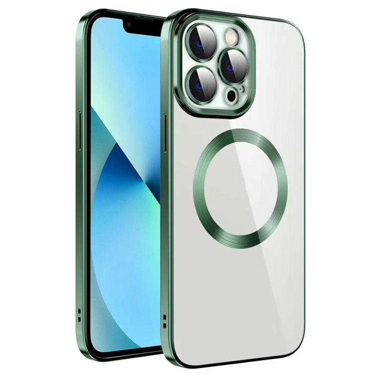 Electroplating MagSafe TPU Phone Case with Lens Film, For iPhone 13 Pro Max, For iPhone 12, For iPhone 12 Pro