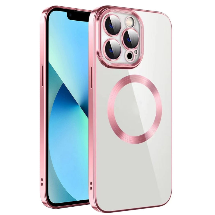 Electroplating MagSafe TPU Phone Case with Lens Film, For iPhone 13 Pro Max, For iPhone 12, For iPhone 12 Pro